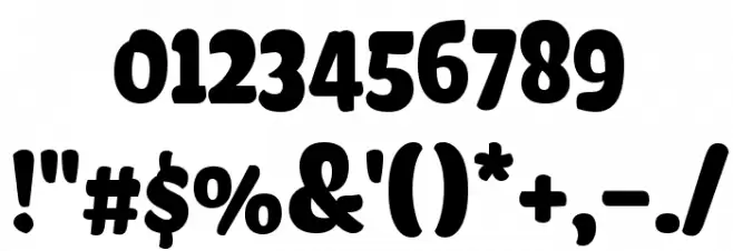 Chela One Font OTHER CHARS