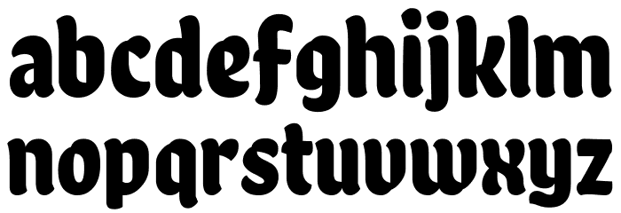 Chela One Font LOWERCASE