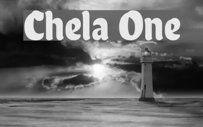 Chela One Font examples
