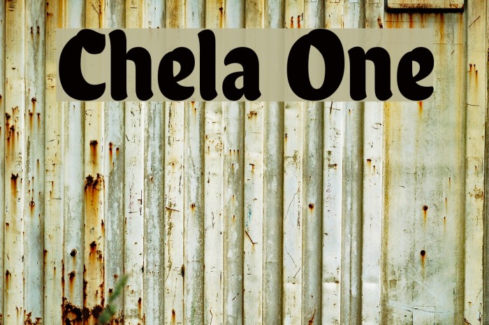 Chela One Font examples