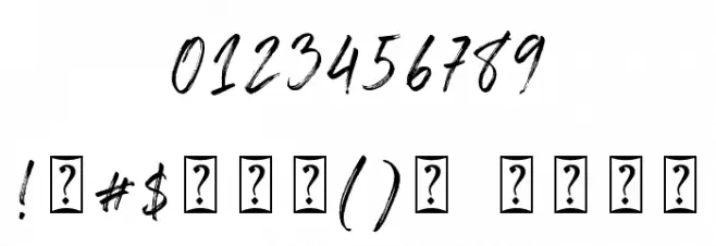 Chelistine Script Font OTHER CHARS