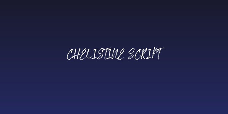 Chelistine Script Social Header