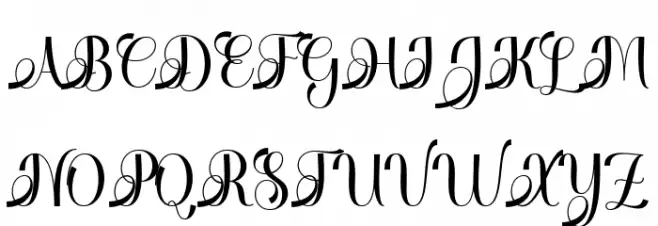 Chellin 字体 大写