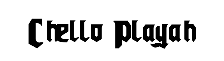 Chello Playah  font caratteri gratis