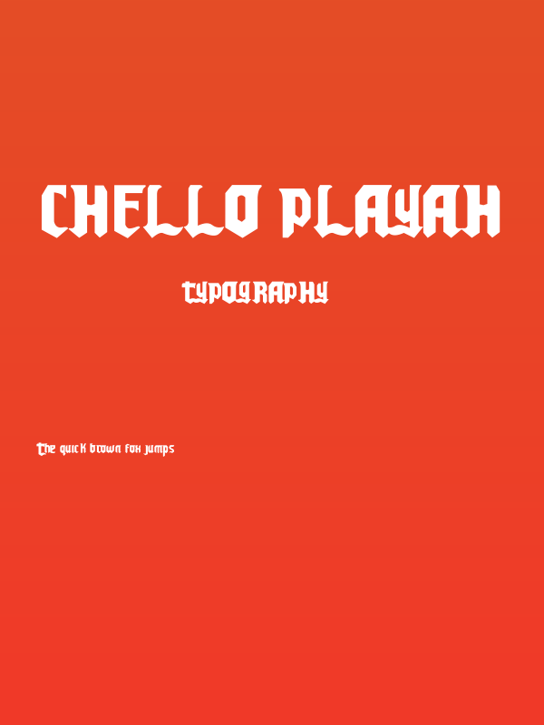 Chello Playah Poster