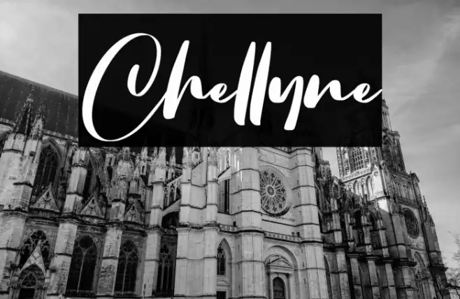 Chellyne Font examples