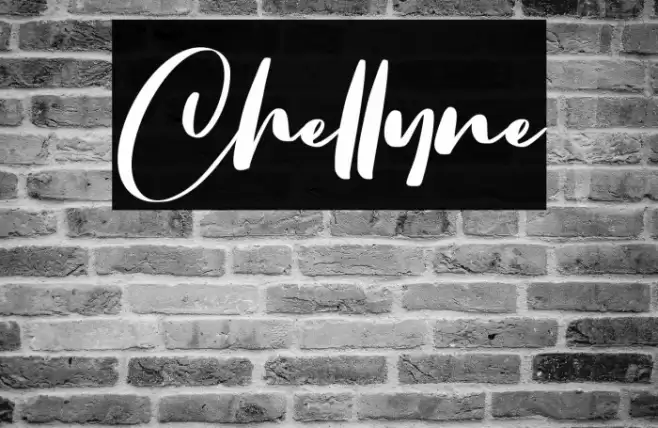 Chellyne Font examples