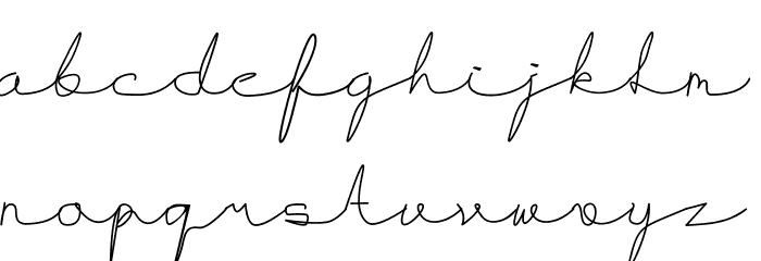 Cheloffia Font LOWERCASE