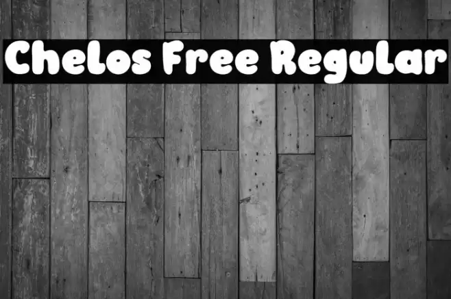 Chelos Free Regular Font examples