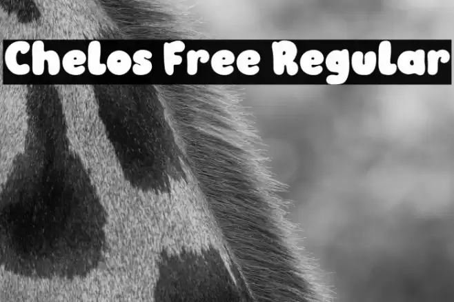 Chelos Free Regular Font examples