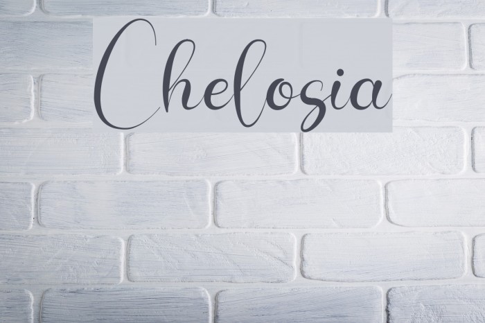 Chelosia Font examples