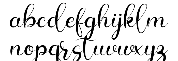 Chelosia Font LOWERCASE
