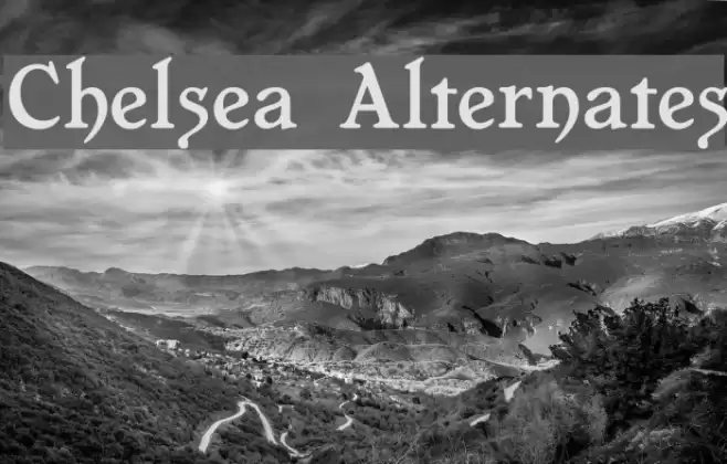 Chelsea Alternates Font examples