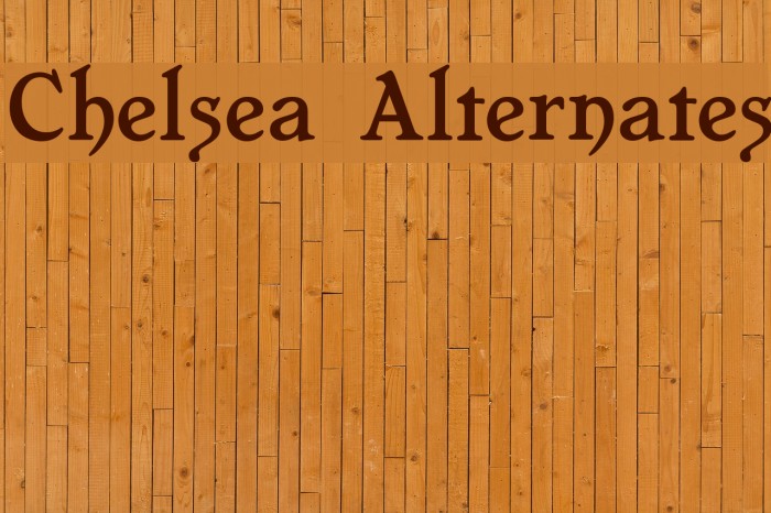 Chelsea Alternates Font examples