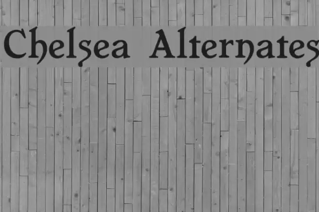 Chelsea Alternates Font examples