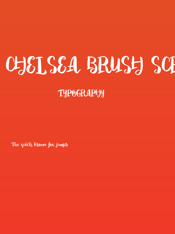Chelsea Brush Script Poster