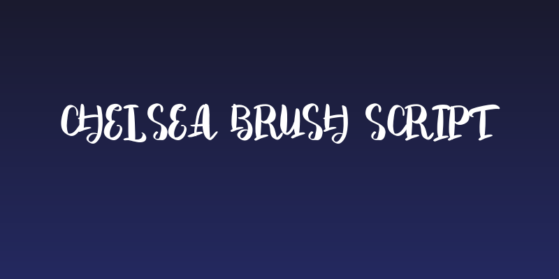 Chelsea Brush Script Social Header