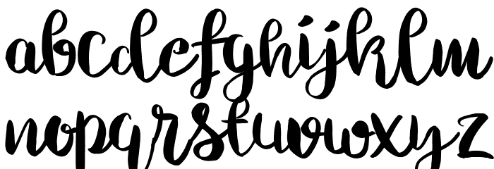Chelsea Brush Script Font LOWERCASE