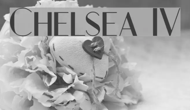 Chelsea IV Font examples