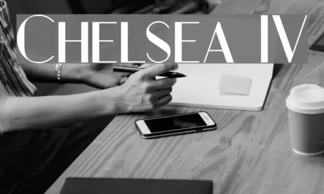 Chelsea IV Font examples