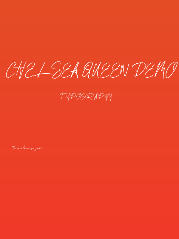 Chelsea Queen Demo Poster