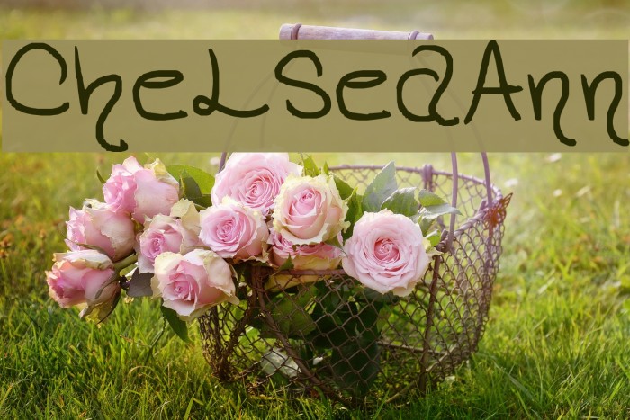 ChelseaAnn Font examples