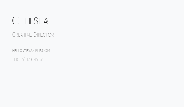 Chelsea Business Card
