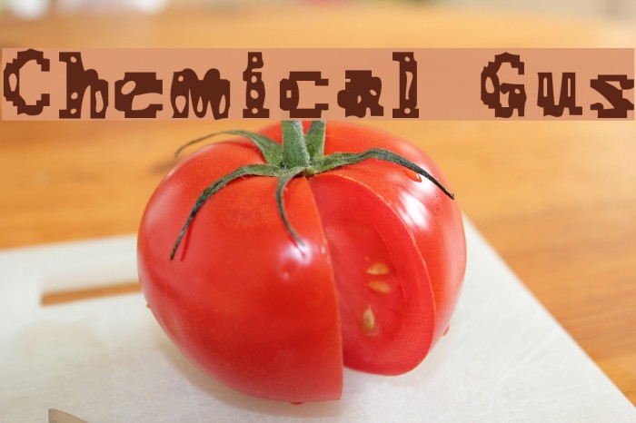 Chemical Gus Font examples
