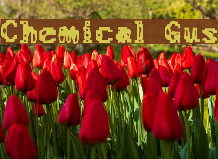 Chemical Gus Font examples