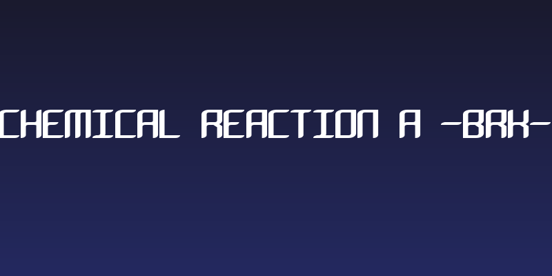 Chemical Reaction A -BRK- Social Header