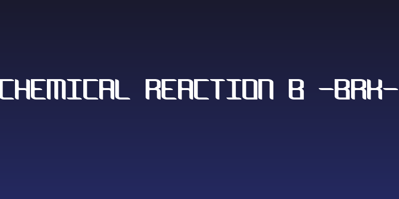 Chemical Reaction B -BRK- Social Header