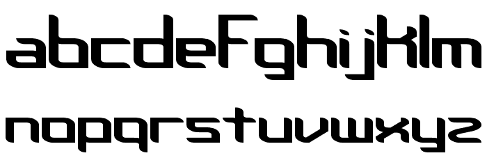 Chemical Reaction B -BRK- Schriftart Kleinbuchstaben