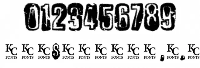 ChemicalReaction Font OTHER CHARS