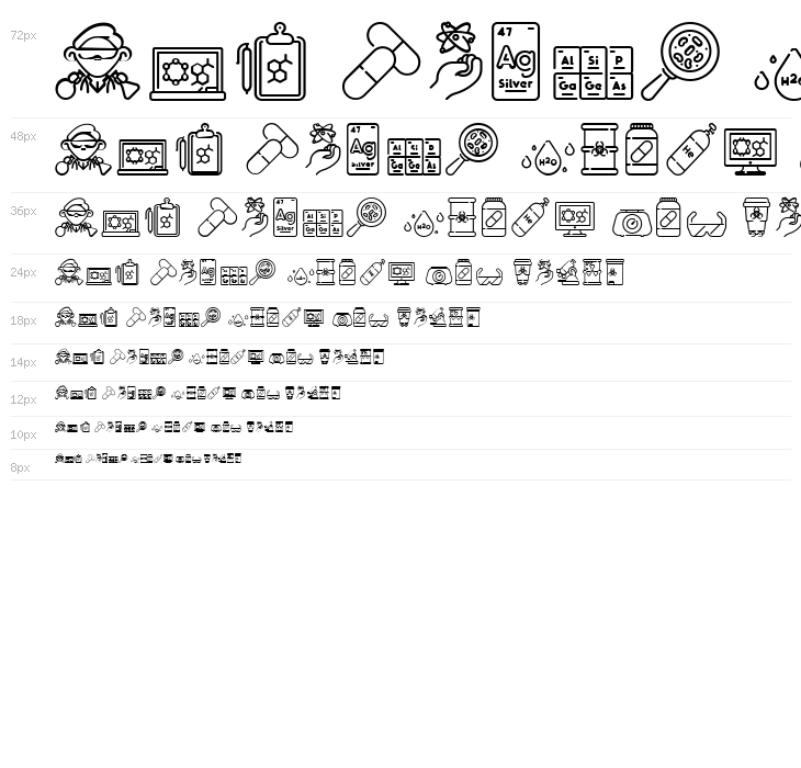 Chemistry Icon Waterfall