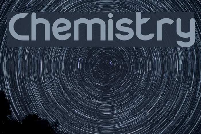 Chemistry Font examples