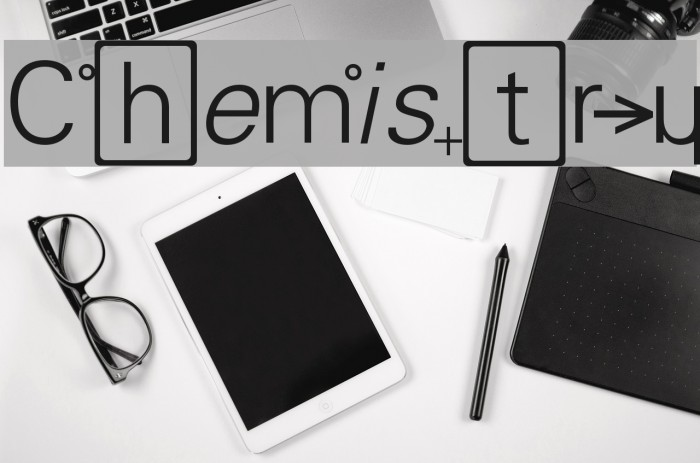 Chemistry Font examples