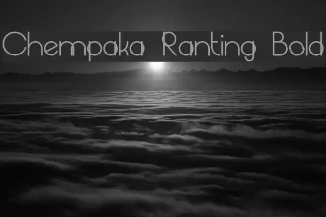 Chempaka Ranting Bold Font examples