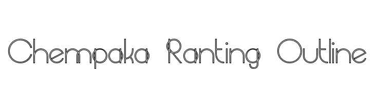Chempaka Ranting Outline  لخطوط تنزيل