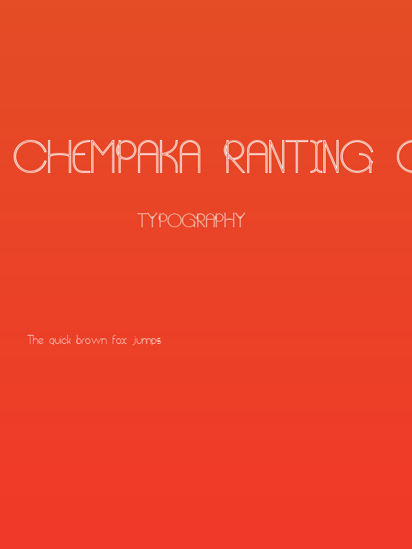 Chempaka Ranting Outline Poster