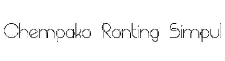 Chempaka Ranting Simpul Font
