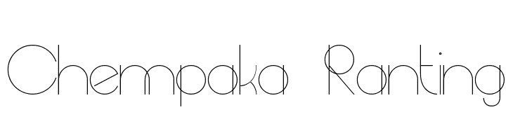 Chempaka Ranting Font
