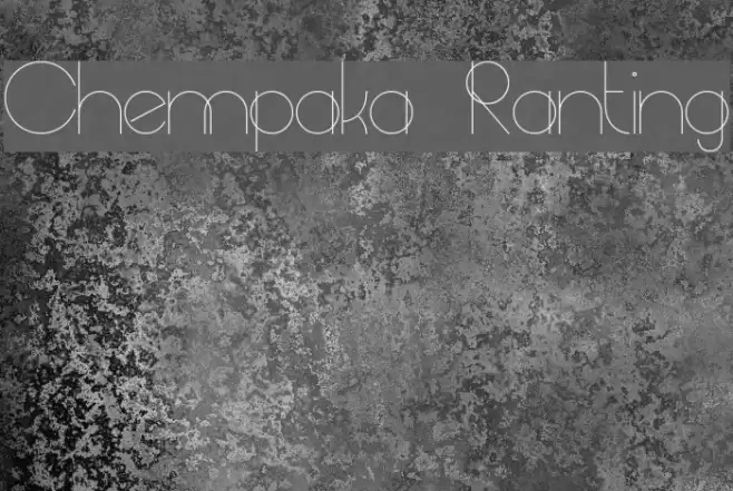 Chempaka Ranting Font examples