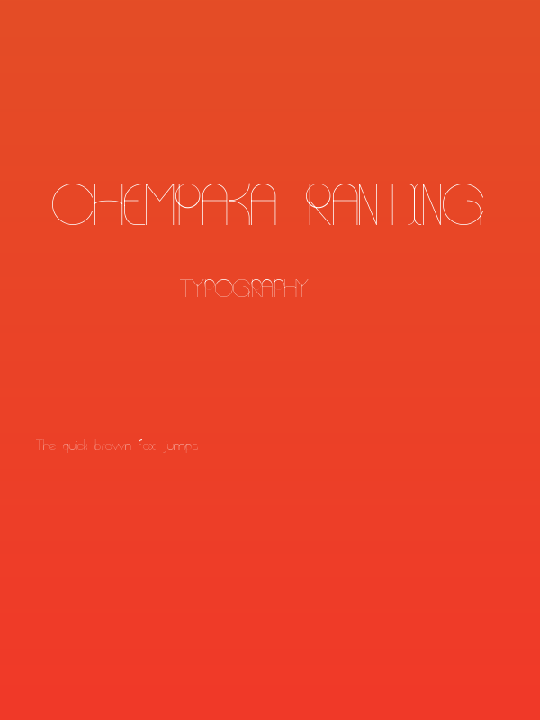 Chempaka Ranting Poster