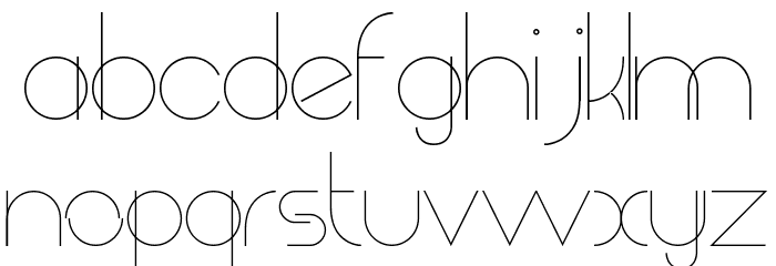 Chempaka Ranting Font LOWERCASE