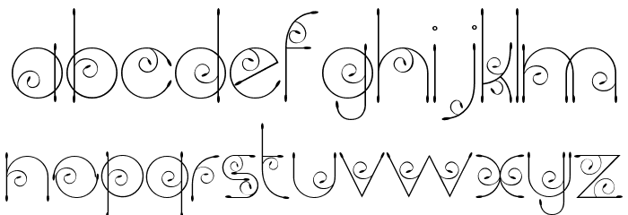 Chempaka Font LOWERCASE