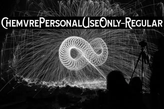 ChemvrePersonalUseOnly-Regular Font examples