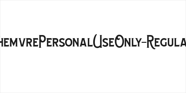 ChemvrePersonalUseOnly-Regular Logo