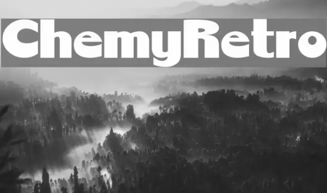 ChemyRetro Font examples