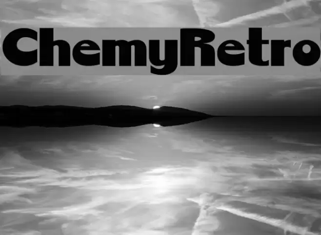 ChemyRetro Font examples