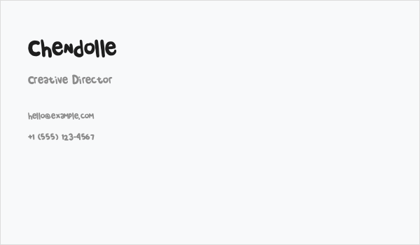 Chendolle Business Card